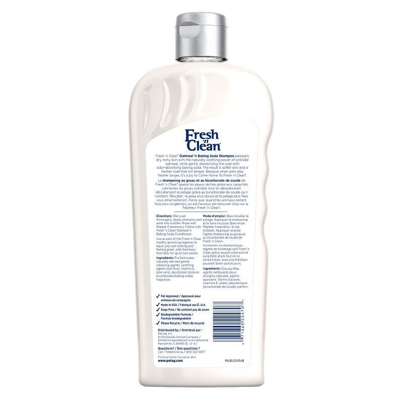 Fresh 'n Clean Oatmeal ’n Baking Soda Shampoo for Dogs Tropical Fresh Scent, 18 oz.