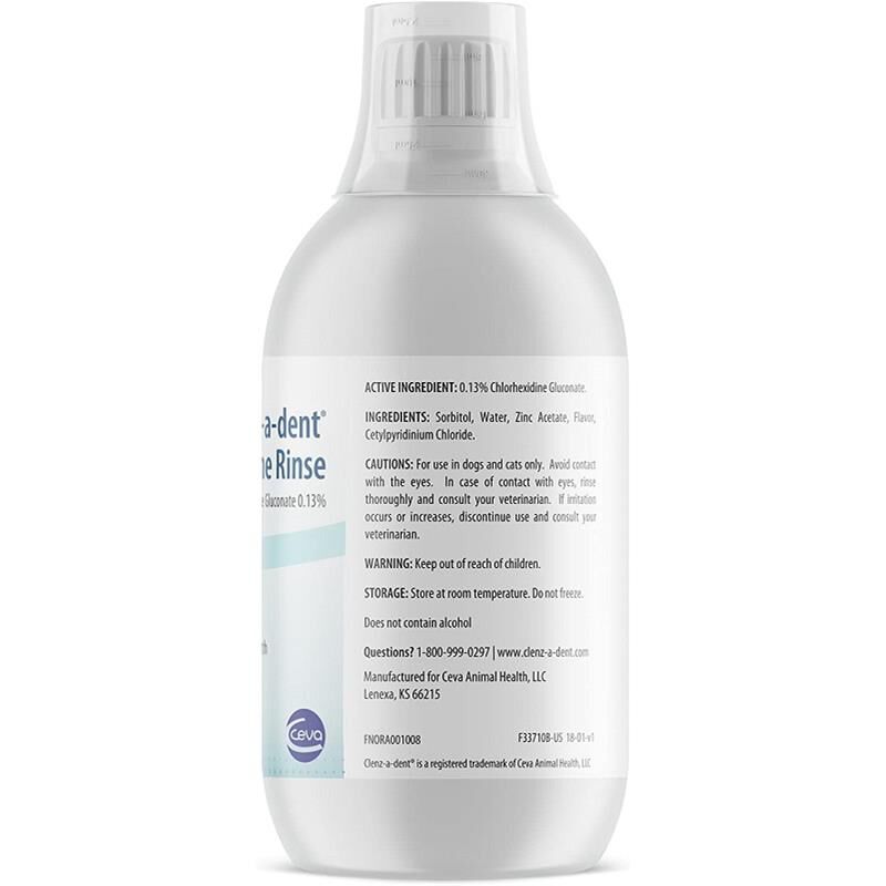 Clenz-A-Dent Chlorhexidine Rinse for Dogs and Cats, 8 oz