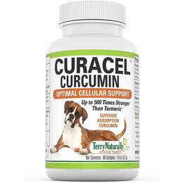 Terry Naturally Animal Health Curacel Curcumin for Dogs, 60 Softgels