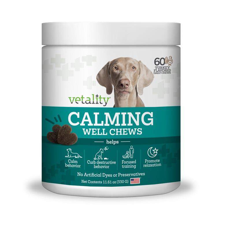 Vetality Triple Action Calming Sniffer Soft Chews for Dogs, 60 ct