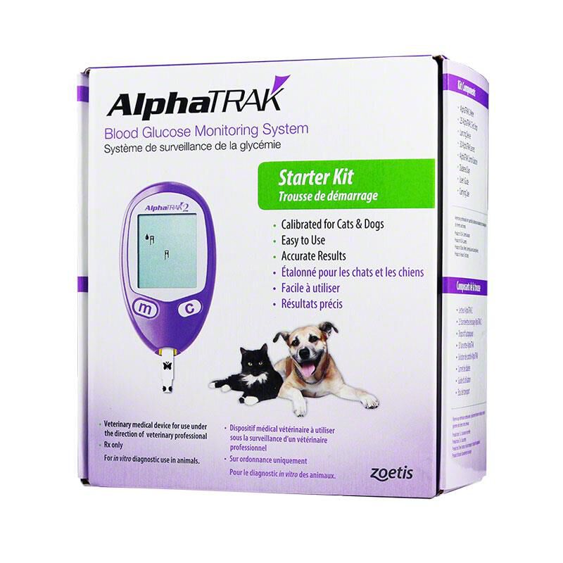 Zoetis AlphaTrak 2 Starter Kit Blood Glucose Monitoring System for Dogs and Cats with Diabetes