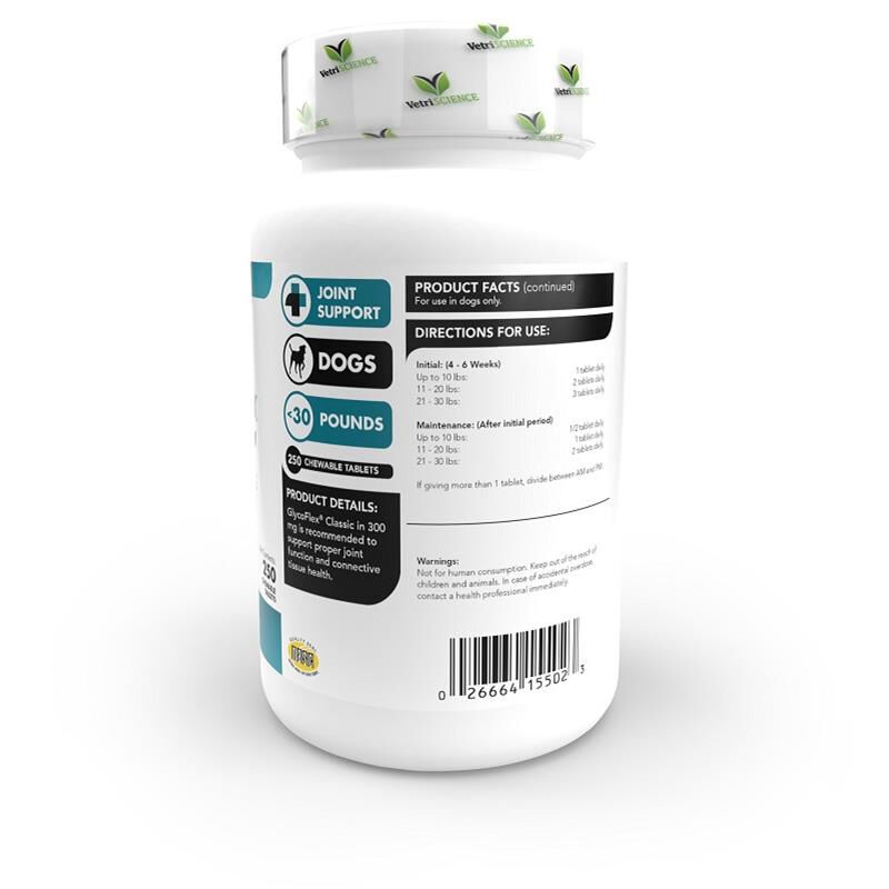 VetriScience GLYCO-FLEX CLASSIC 300 Small Dogs 250 Ct.