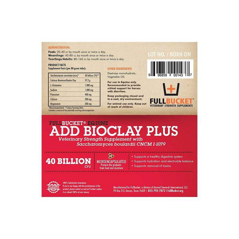 FullBucket Health Equine ADD BioClay Plus Paste, 80 gm tube