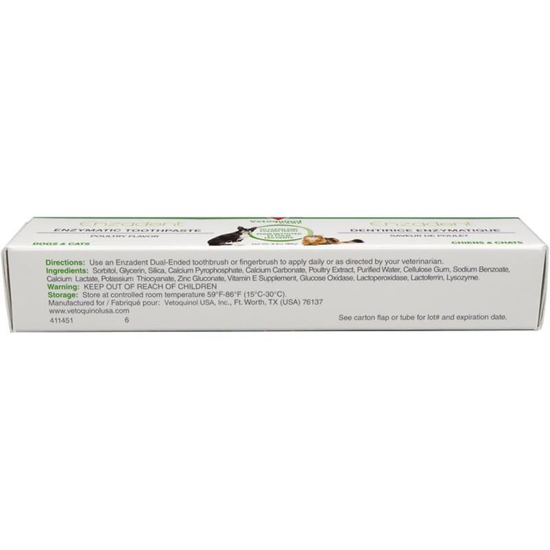 Enzadent Enzymatic Poultry Flavored Toothpaste for Dogs and Cats, 90 g