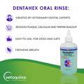 Dentahex Oral Rinse for Dogs and Cats with Chlorhexidine 0.12% and Zinc, 8 oz