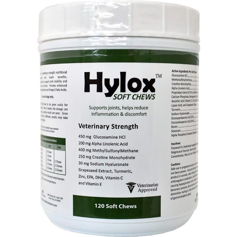 Hylox Soft Chews Joint Supplement for Dogs, 120 Ct.