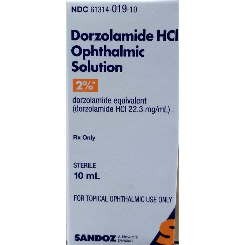 Dorzolamide HCL Ophthalmic Solution 2%, 10ml
