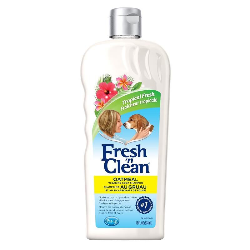 Fresh 'n Clean Oatmeal ’n Baking Soda Shampoo for Dogs Tropical Fresh Scent, 18 oz.