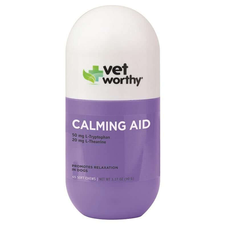 Vet Worthy Calming Aid Soft Chews for Dogs, 45 ct