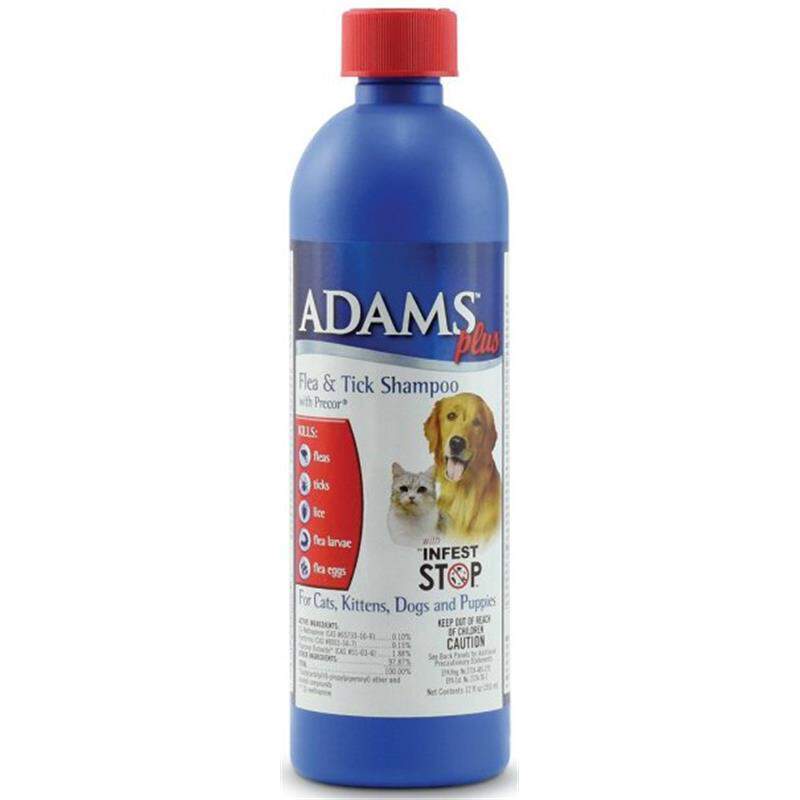 Adams Plus Flea & Tick Shampoo with Insect Growth Regulator, 12 oz