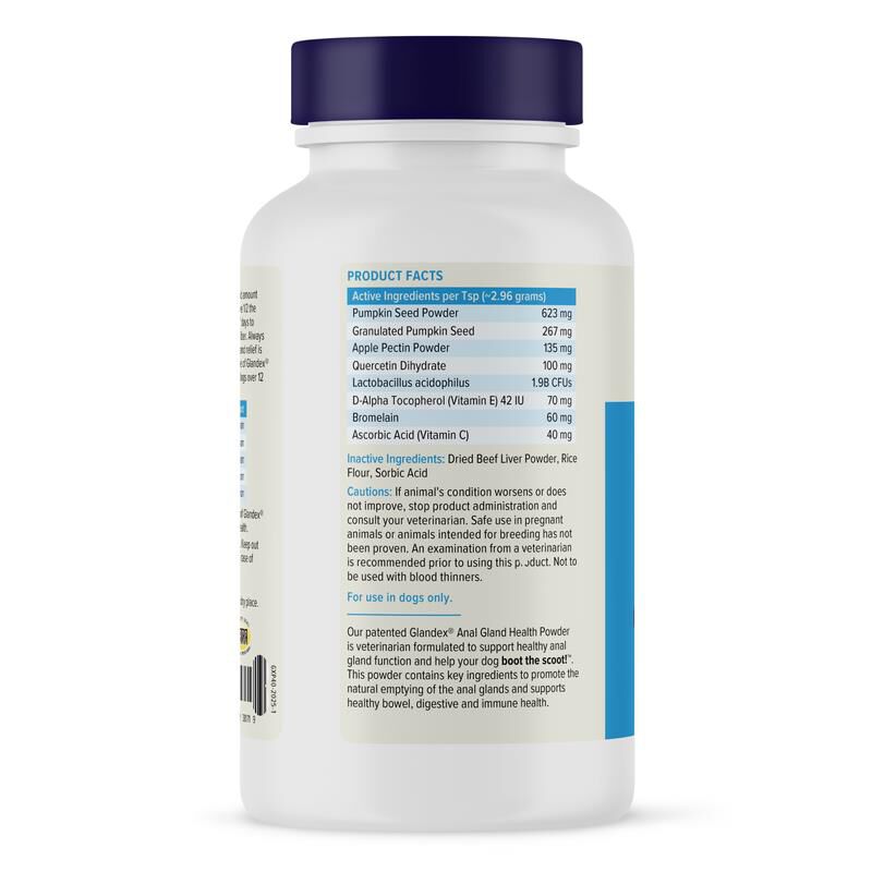 Glandex Anal Gland Support Powder for Dogs and Cats