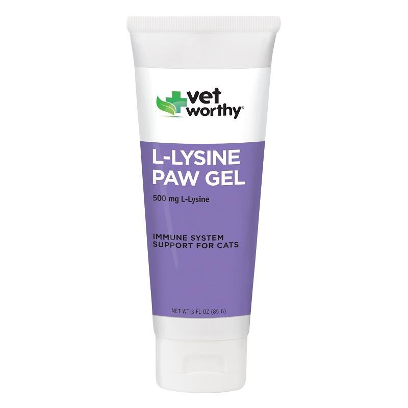 Vet Worthy L-Lysine Paw Gel Aid for Cats, 3 oz