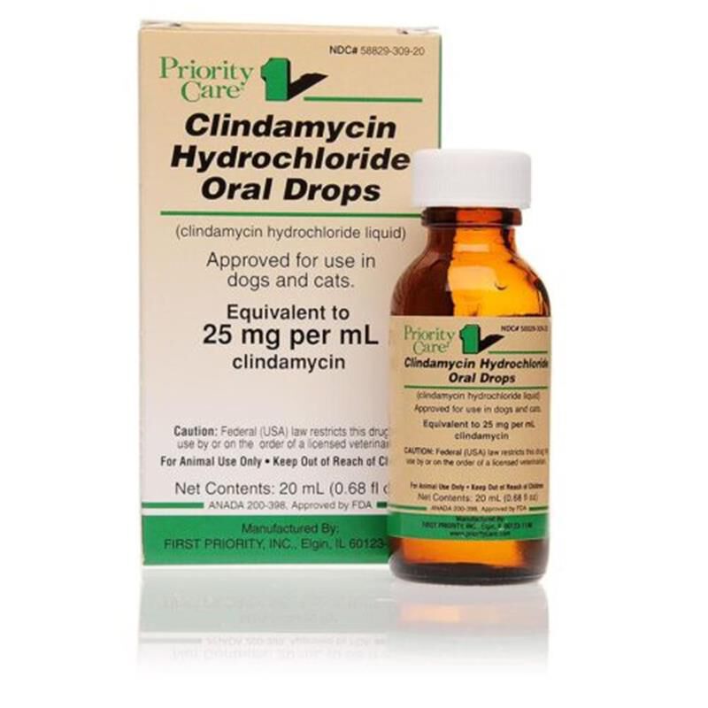 Clindamycin Hydrochloride Oral Drops 25 mg/ml, 20 ml