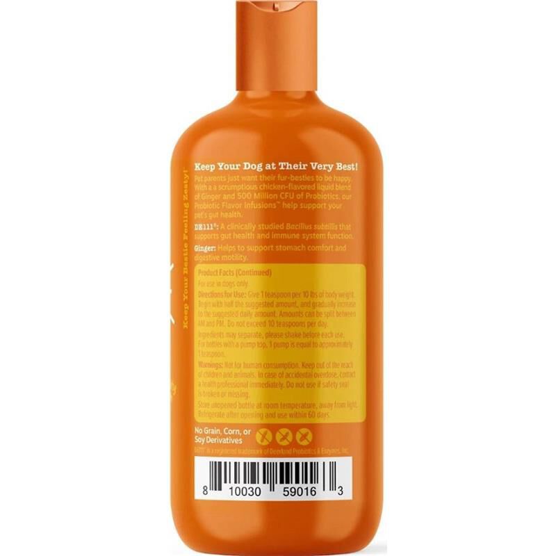 Zesty Paws Probiotic Broth Booster Digestion Supplement for Dogs Chicken Bone Broth Flavor, 16 fl oz