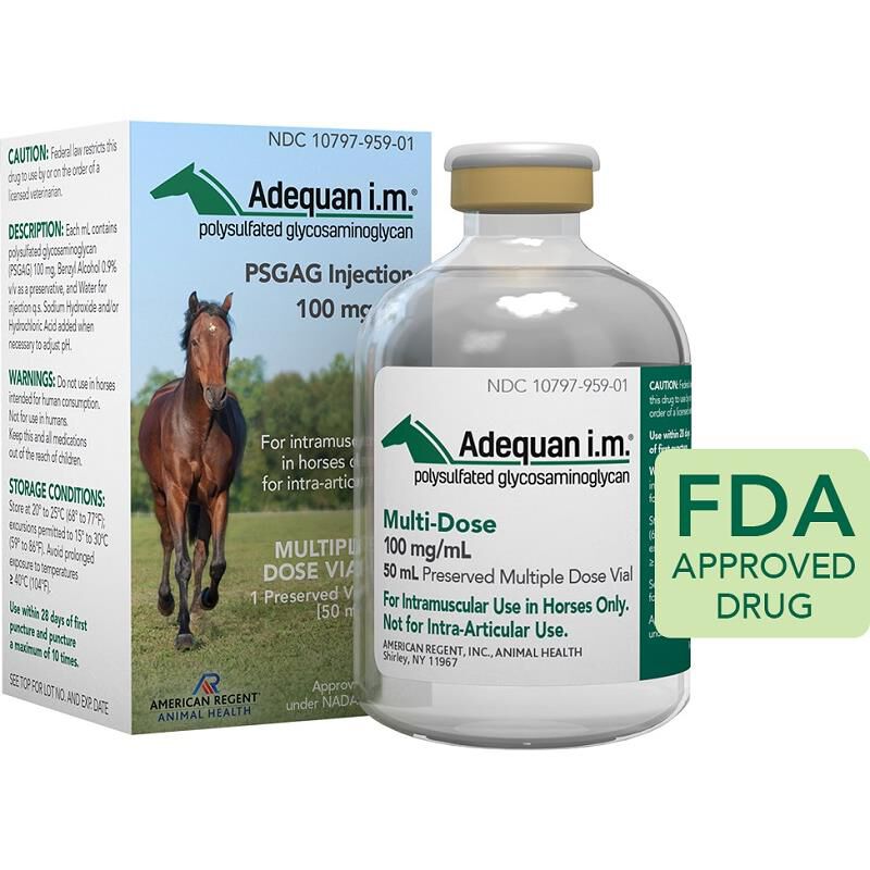 Adequan Equine I.M., 100mg/ml 50ml Vial