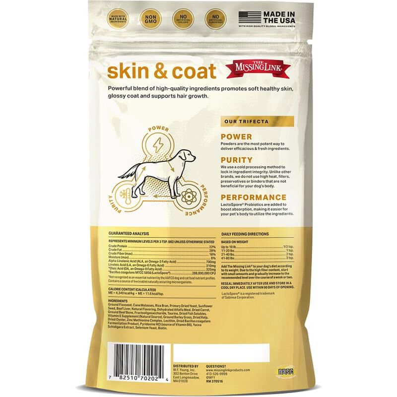The Missing Link Original Skin & Coat Powder Supplement For Dogs
