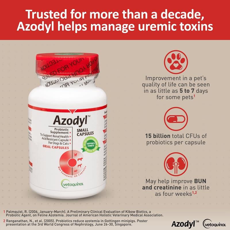 Azodyl Small Caps 90 Ct For Dogs Cats Giant Eagle Pet Pharmacy