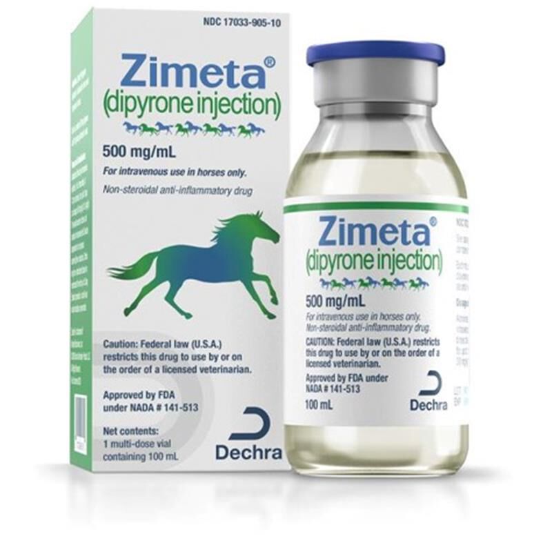 Zimeta (dipyrone injection) 500 mg/ml, 100 ml vial