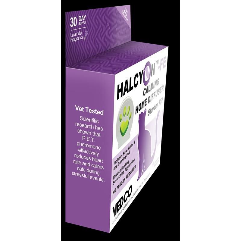 HALCYON-FE Calming Home Diffuser Starter Kit for Cats, 1 Pack
