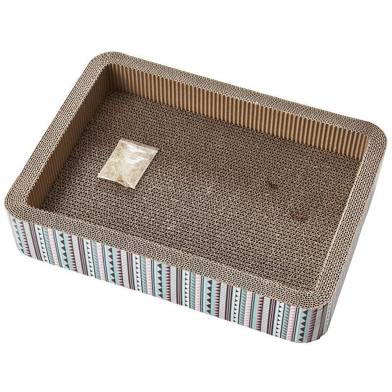 Ethical Pet Spot Bed Cat Scratcher w/Catnip, 17"