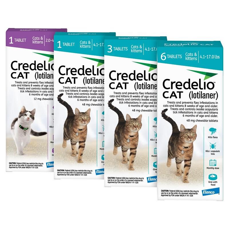 Credelio CAT Flea & Tick Chewable Tablets