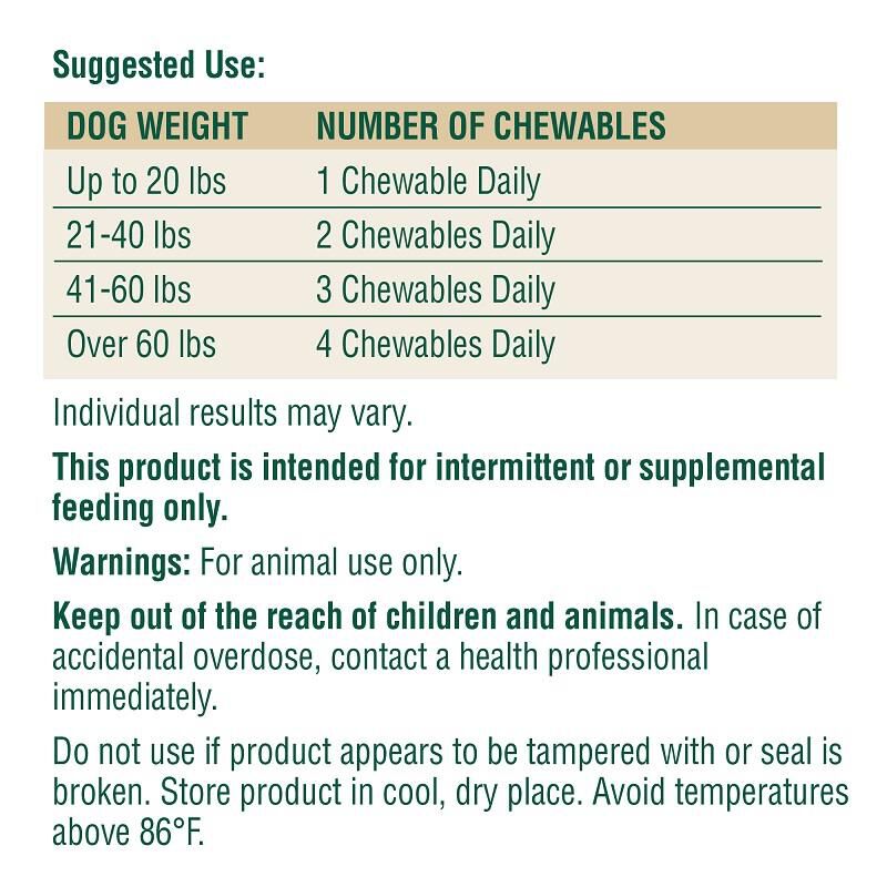 PetNC Senior Daily Multi Vitamin Chewable Tablets for Dogs, 60 ct