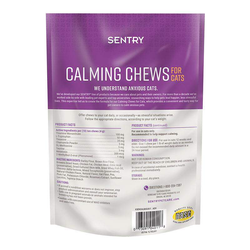Sentry Calming Chews for Cats, 4 oz