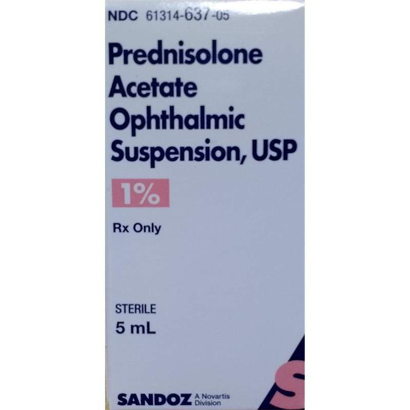 Prednisolone Acetate 1% Ophthalmic Suspension - 5 ml
