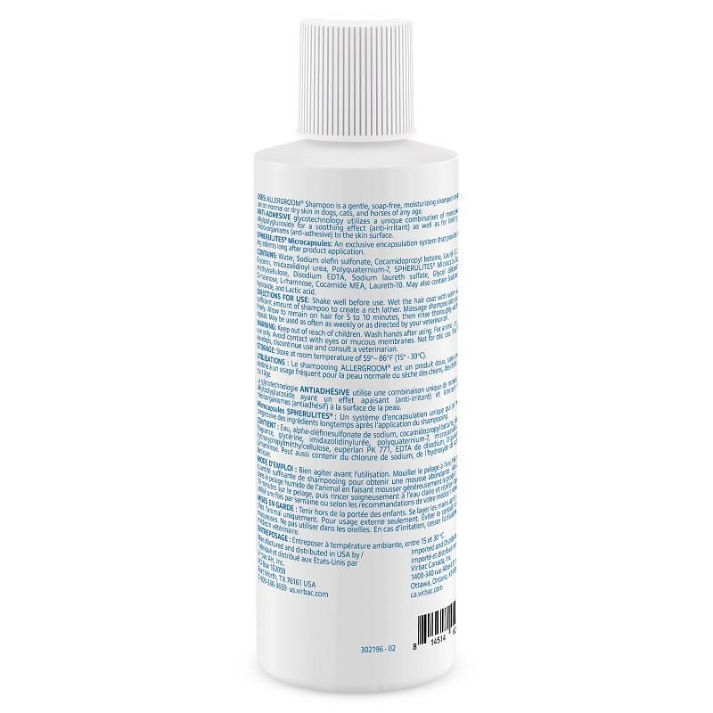 Allergroom dog shampoo top