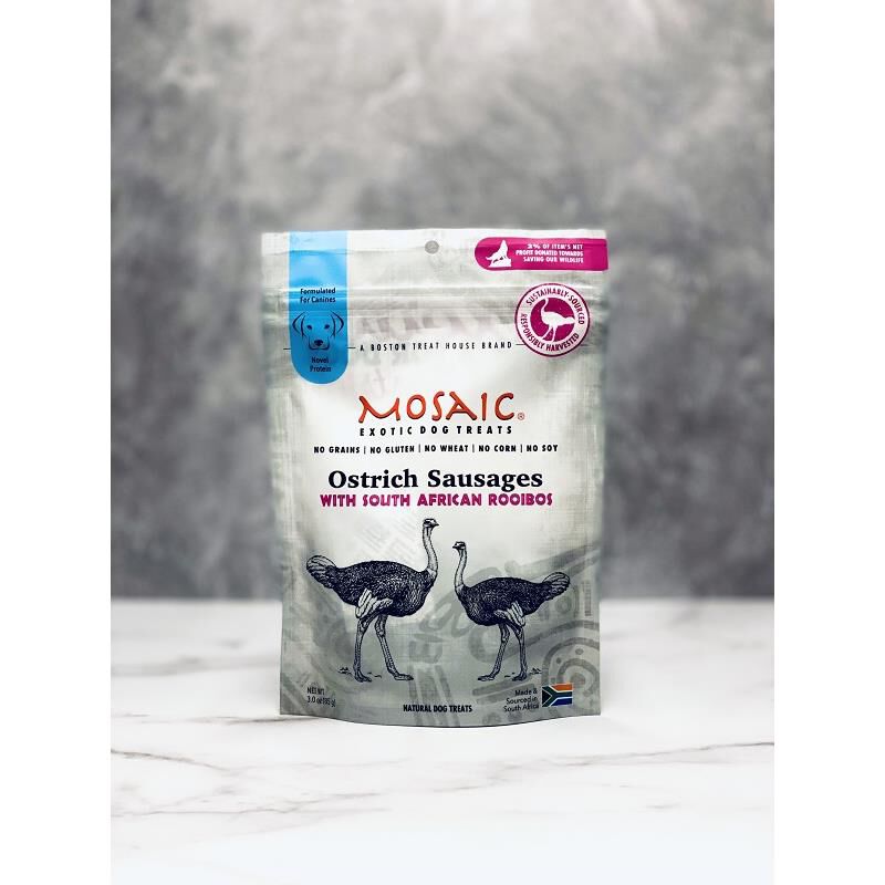 Mosaic South African Ostrich Sausages with Rooibos, 3 oz
