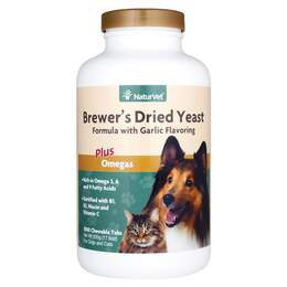 NaturVet Brewer's Dried Yeast Formula plus Omegas Chew Tabs